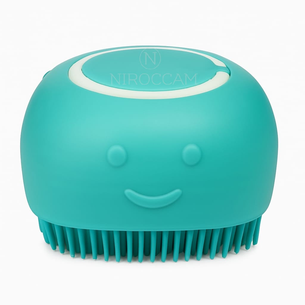 NIROCCAM Pet Grooming Bath Brush with Shampoo Dispenser