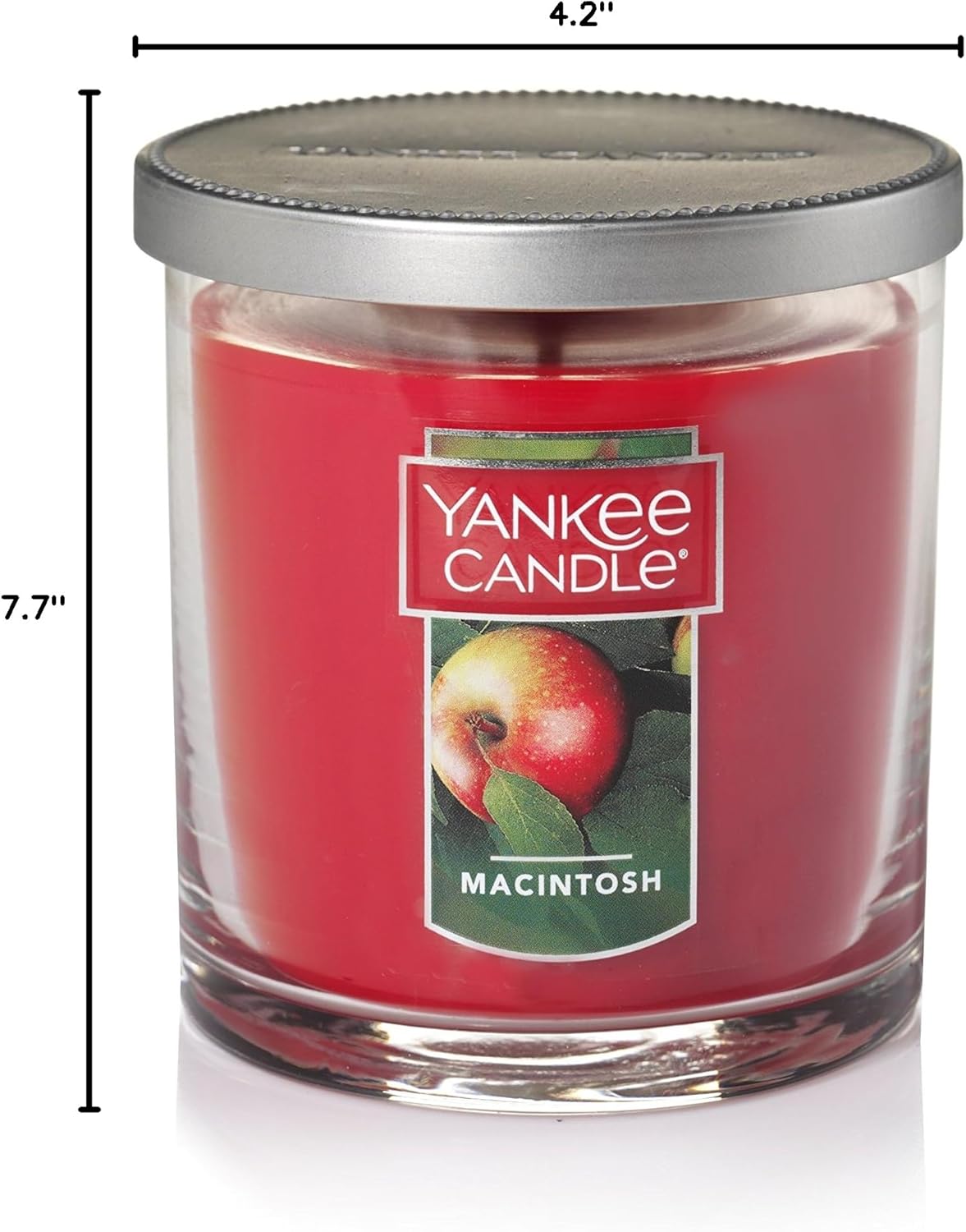 Yankee Candle Macintosh Scented -  Over 35 Hours of Burn Time - Small Classic 7oz